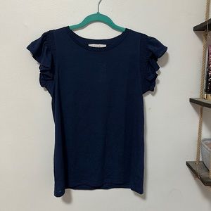 Loft Flutter Sleeve Blouse